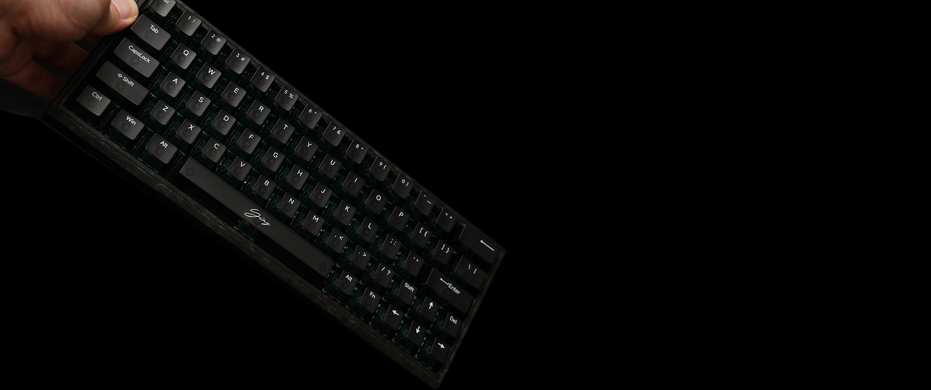 YING63 Forged Carbon Fiber Keyboard-MO-1